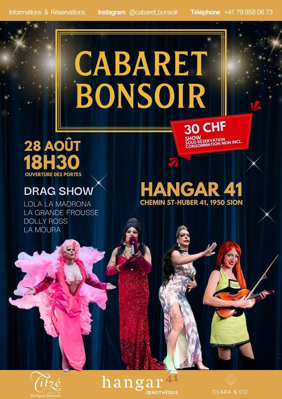 CABARET BONSOIR – 28.08.2025 dès 18H30